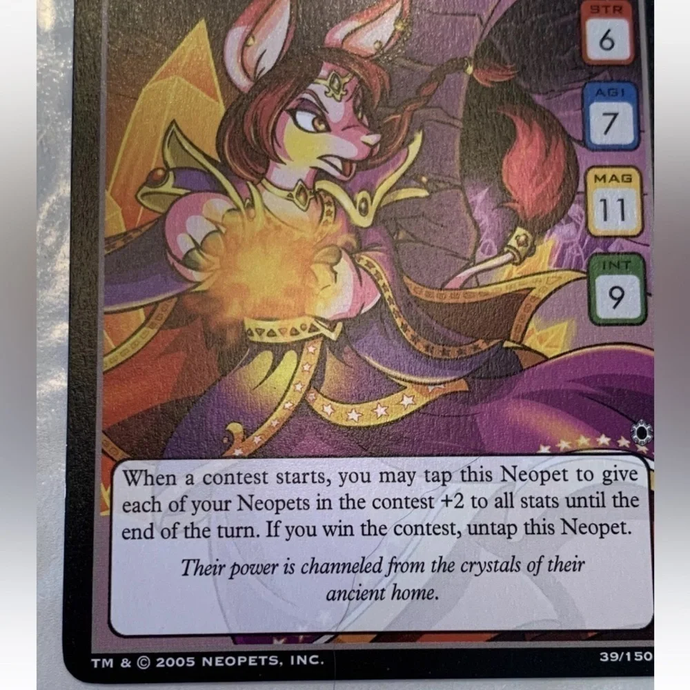 Bori Mage Neopets Darkest Faerie 39/150 2005 Rare